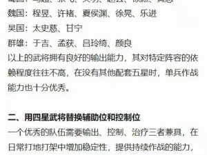 三国志战棋版A级战法深度解析与搭配攻略：实战策略揭秘，高效组合战力倍增之道