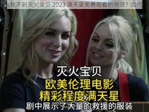 为什么找不到灭火宝贝 2023 满天星免费观看的资源？如何解决？