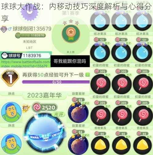 球球大作战：内移动技巧深度解析与心得分享