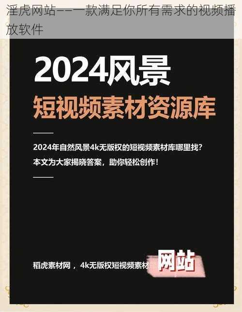 淫虎网站——一款满足你所有需求的视频播放软件