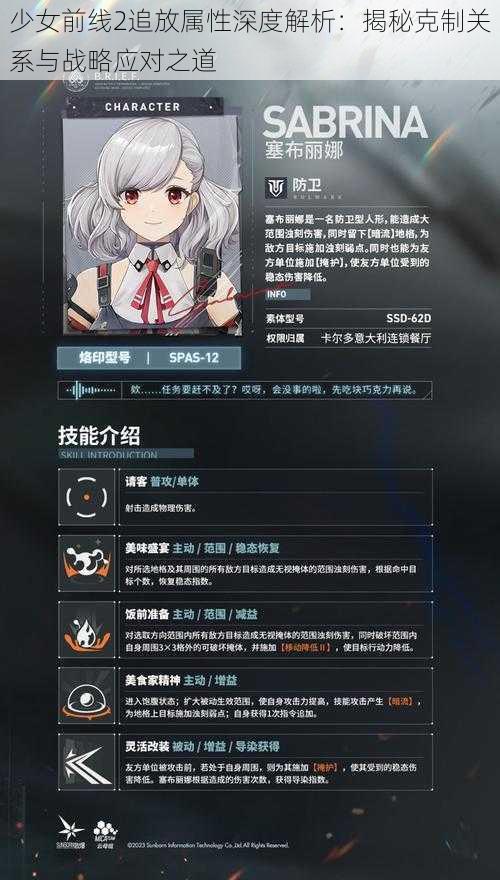 少女前线2追放属性深度解析：揭秘克制关系与战略应对之道