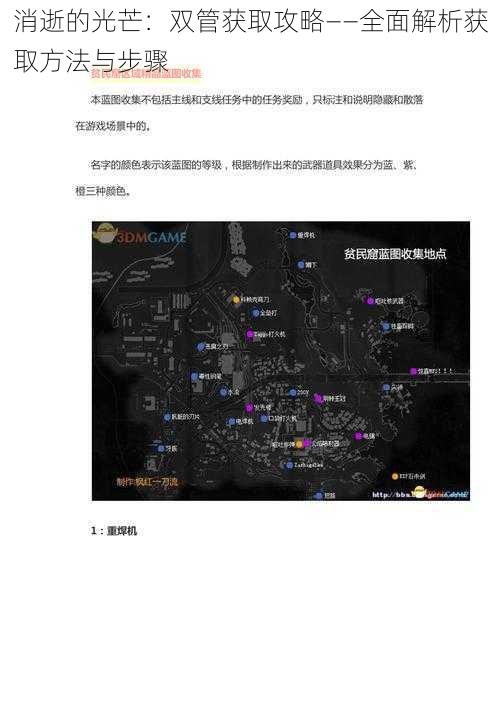消逝的光芒：双管获取攻略——全面解析获取方法与步骤