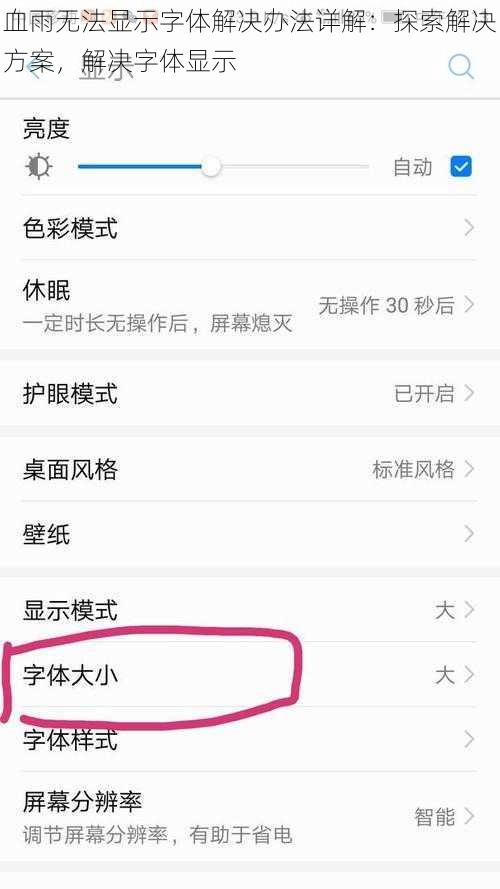 血雨无法显示字体解决办法详解：探索解决方案，解决字体显示