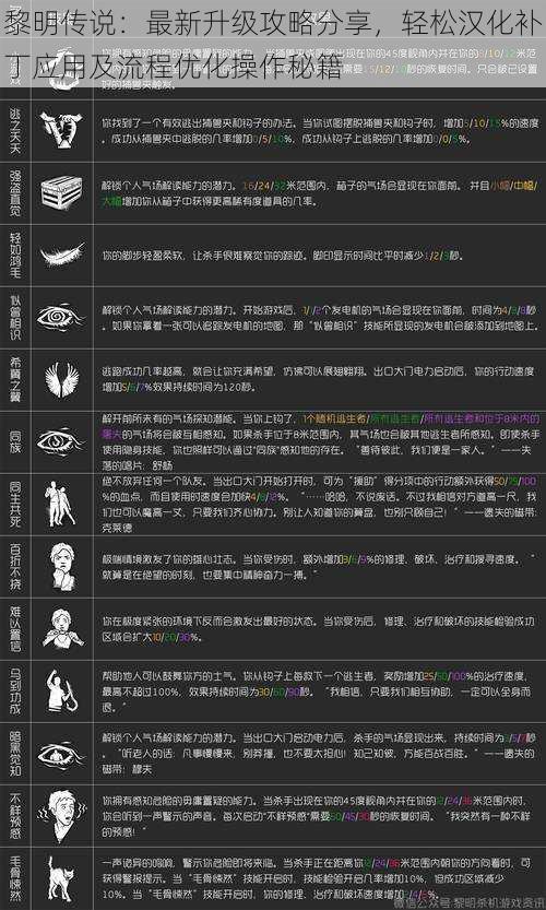 黎明传说：最新升级攻略分享，轻松汉化补丁应用及流程优化操作秘籍