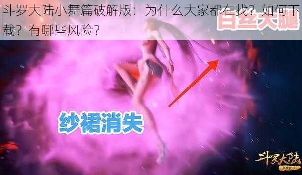 斗罗大陆小舞篇破解版：为什么大家都在找？如何下载？有哪些风险？