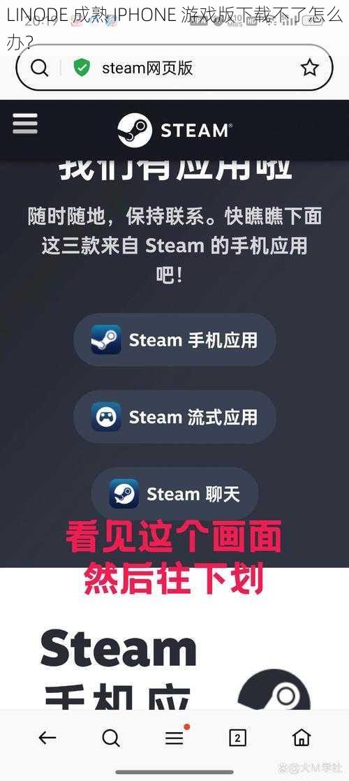 LINODE 成熟 IPHONE 游戏版下载不了怎么办？