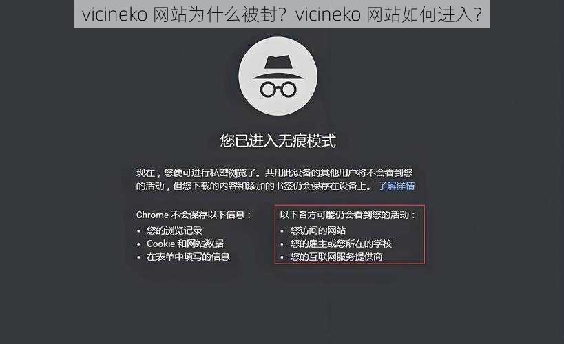 vicineko 网站为什么被封？vicineko 网站如何进入？